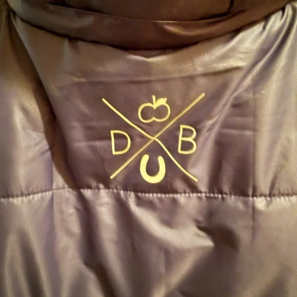 Women's Dapplebay Navy & Autumn Toile Reversible Puffer Jacket hooded NWT - Picture 10 of 12